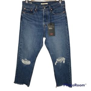 LAST CHANCE! ♻NWT Levis Womens Wedgie Straight Cropped Jeans